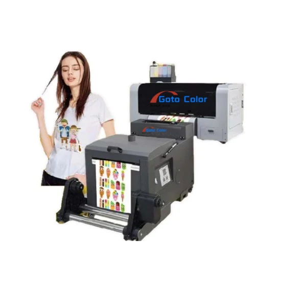 Impressora dtg dtf direta para vestuário, impressora de filme pet, máquina de impressão digital automática de camisetas, 220v para tecido