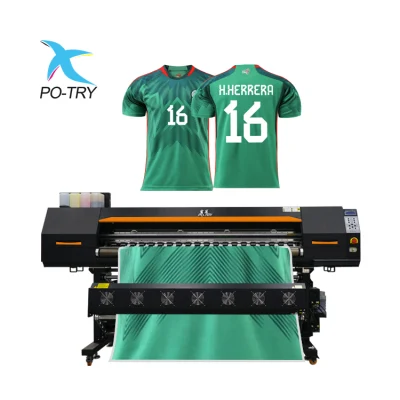 Impressora digital de sublimação de tinta para vestuário têxtil de grande formato com tinta de alta qualidade